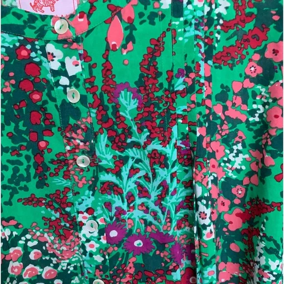 Banjanan Green Floral Blouse - Picture 10 of 11